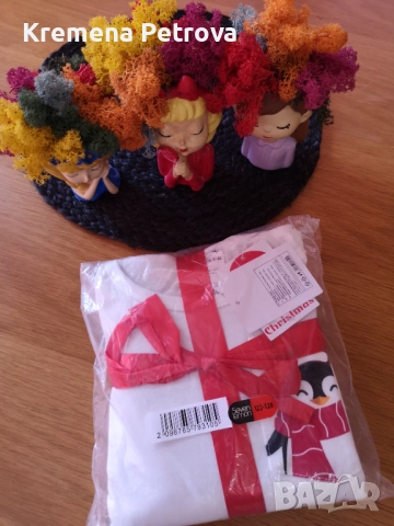 Нова Коледна пижама Seven lemon, размер 122-128, 7-8 години, снимка 2 - Детски пижами - 52052679