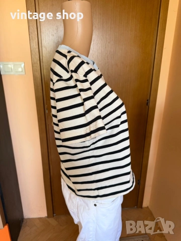 Тениска тип crop top Cos райе, снимка 3 - Тениски - 54244448