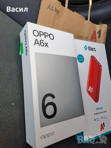 Смартфон OPPO A6x + Външна батерия