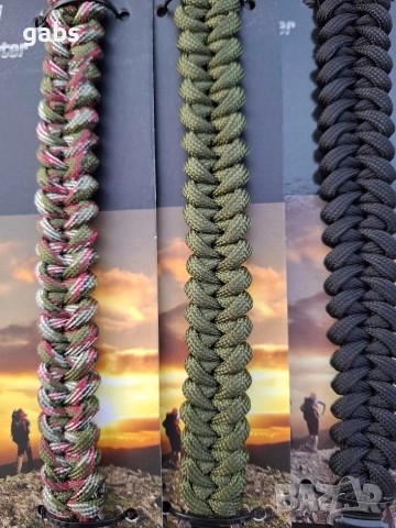 Гривна за оцеляване от паракорд с ножче, снимка 7 - Екипировка - 52549770