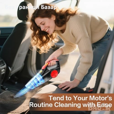 Нова ръчна безжична Акумулаторна мини прахосмукачка 9000Pa за кола и дом, снимка 7 - Прахосмукачки - 54045290