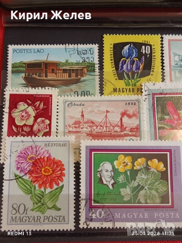 Стари пощенски марки от цял свят смесени КОРАБИ, ЦВЕТЯ за КОЛЕКЦИЯ 51943, снимка 2 - Филателия - 53197971