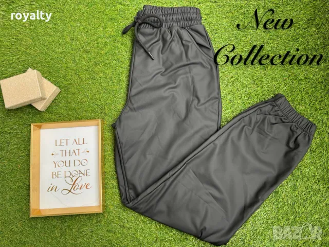 Дамски кожени панталони с матов ефект , снимка 2 - Спортни екипи - 49756062