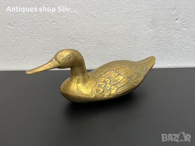 Голяма бронзова патка / патица. №5559, снимка 1 - Колекции - 46389161