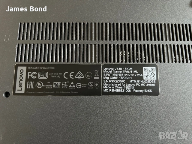 Лаптоп Lenovo / 15.6” / 8GB RAM DDR4 / 1TB , снимка 9 - Лаптопи за дома - 54168200