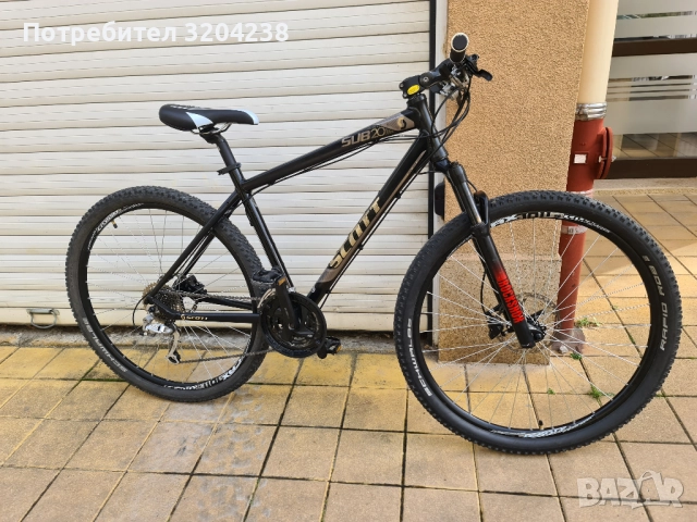 алуминиево планинско колело Scott 29" цола инча RockShox вилка и Shimano XT команди