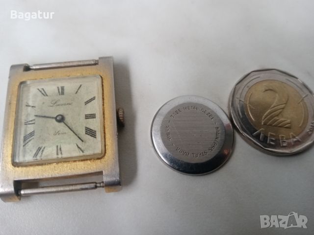 Ретро часовник LUCERNE Swiss made, снимка 4 - Антикварни и старинни предмети - 46378963