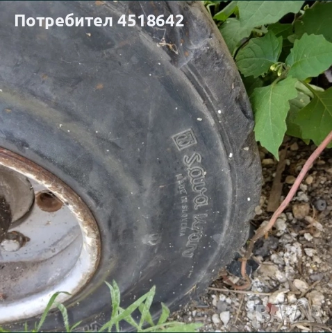 Бандажни гуми с джанти от мотокар Кларк Clark 6.50 x 10 и 7.00 - 12, снимка 9 - Гуми и джанти - 51947370