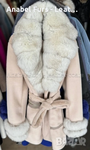 Дамско палто от естествен косъм лисица , снимка 15 - Палта, манта - 34851464