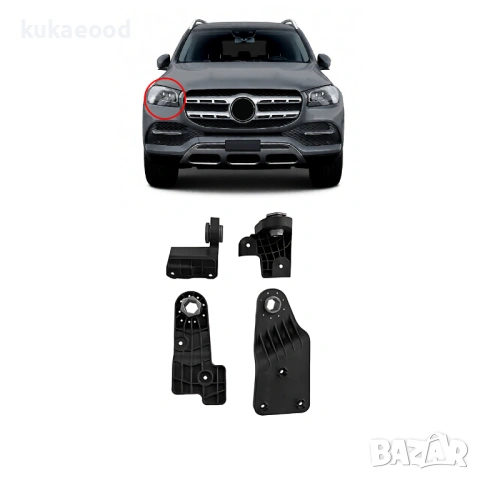 Комплект щипки за захващане на фар Mercedes GLE W167 / V167, снимка 3 - Части - 54192692