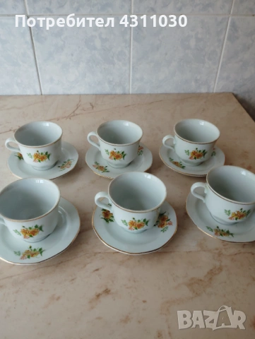 Три български  сервиза чаши за кафе , снимка 2 - Чаши - 54214526