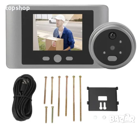 НОВА, ТЕСТВАНА видео шпионка с вградена батерия, USB C, 32GB карта, 3" цветен екран, детектори..., снимка 3 - Друга електроника - 50525135