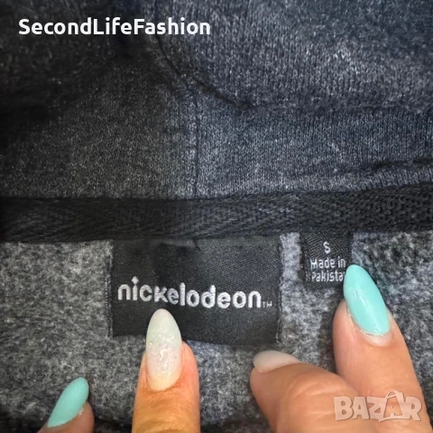 Мъжки суитчър с качулка Nickelodeon Classic Cartoon SPONGEBOB 1999, сив, размер S, снимка 6 - Суичъри - 53587867