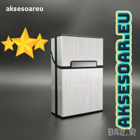 Преносима унисекс кутия за цигари Поставка от алуминиева сплав Джобна кутия за пушачи за Подарък, снимка 5 - Други стоки за дома - 50222630