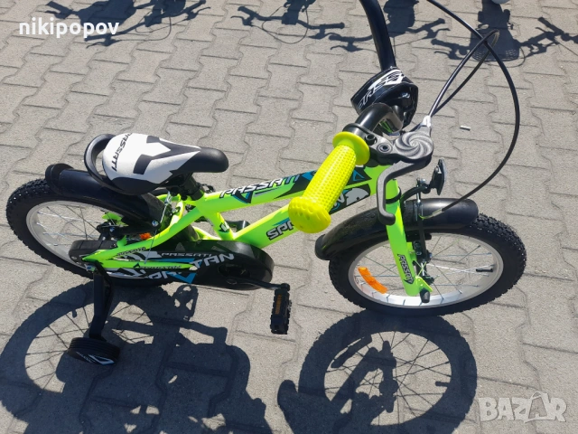 PASSATI Велосипед 16" SPARTAN жълт, снимка 7 - Велосипеди - 53759384