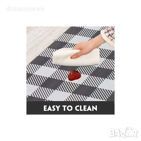 4574 Сет 2бр. Водоустойчиви килимчета за кухня с противоплъзгащо покритие, снимка 4 - Пътеки - 53902169
