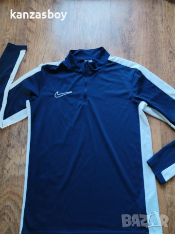 Nike Academy Men's Dri-FIT 1/2-Zip - страхотна мъжка блуза С КАТО НОВА, снимка 6 - Спортни дрехи, екипи - 53133587