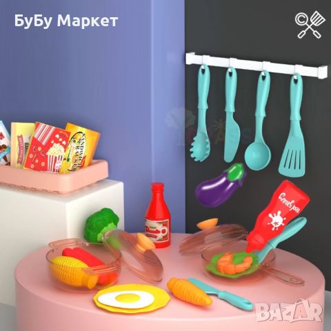 Детска кухня за игра в мини размери с всички необходими продукти, снимка 8 - Играчки за стая - 45711314