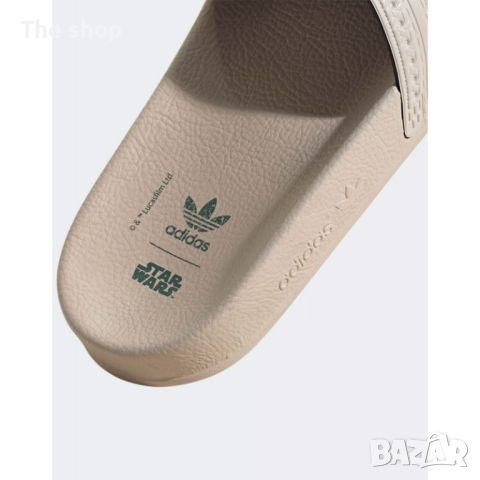 ЧЕХЛИ ADIDAS X DISNEY JABBA'S THRONE ROOM ADILETTE SLIDES BEIGE (002), снимка 3 - Мъжки чехли - 45837149