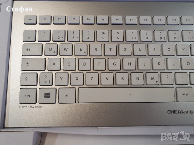 Безжична клавиатура и мишка / CHERRY DW 8000 клавиатура с мишка комплект DE безжична бяла-сребриста , снимка 7 - Клавиатури и мишки - 51971642