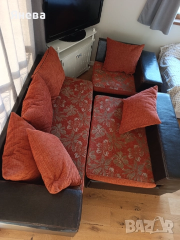 Ъглов диван с ракла и функция сън , снимка 18 - Дивани и мека мебел - 52392035