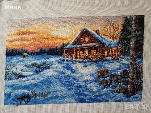 Гоблени"Лято в планината" и"Зимен залез", снимка 2 - Гоблени - 54278715