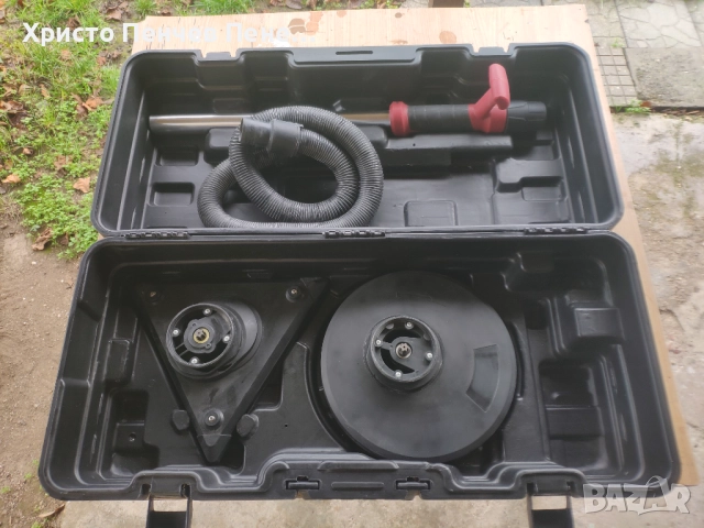 Жираф/Шлайфмашина за стени и тавани RAIDER RD-DS07, 750 W, 225 мм, две глави в куфар, снимка 6 - Шлайфмашини - 52563423