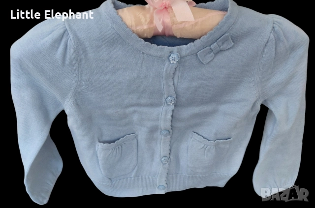 Болеро с копченца,панделка за 2-3 год мом,,колекция"Litte flower",Англия/ново