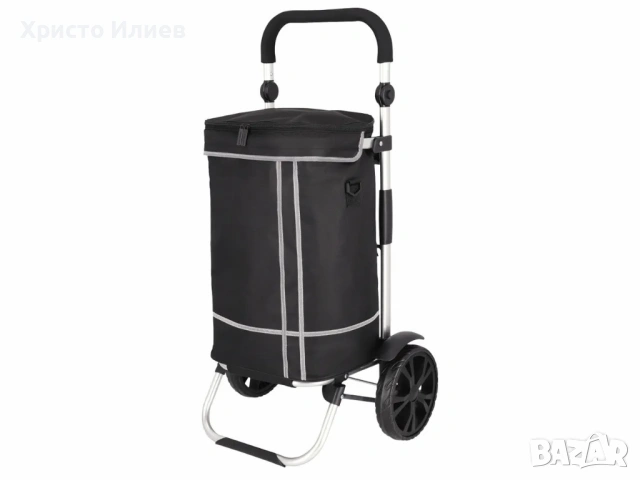 Количка за пазар Пазарска количка с регулируема по височина мека дръжка