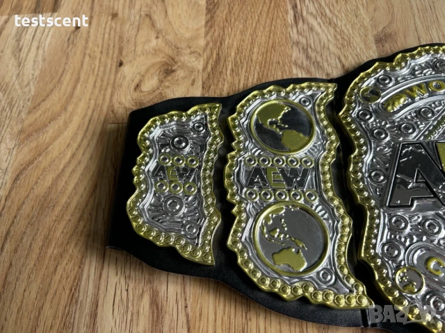 Шампионски пояс AEW World Championship Belt Wrestling Toy Jazwares Kids Replica belt колан, снимка 4 - Други - 51208768