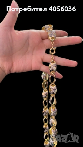 Позлатени ланци, снимка 6 - Колиета, медальони, синджири - 53244572
