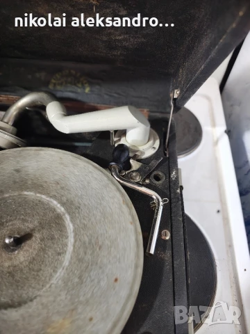 ретро грамофон., снимка 3 - Антикварни и старинни предмети - 50659701