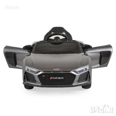 ПРОМОЦИЯ ДО 24.12!НОВО!Акумулаторна кола Audi R8 Spyder с 12V батерия,меки гуми,металик,USB