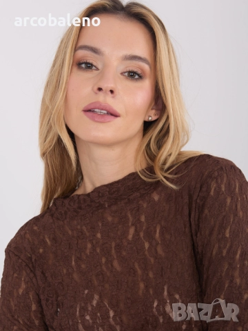 Дамска дантелена блуза с дълги ръкави, 5цвята   , снимка 18 - Блузи с дълъг ръкав и пуловери - 52856669