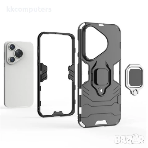 Huawei Pura 70 Pro / Pura 70 Pro+ Удароустойчив Ring Holder Калъф и Протектор, снимка 6 - Калъфи, кейсове - 51404552
