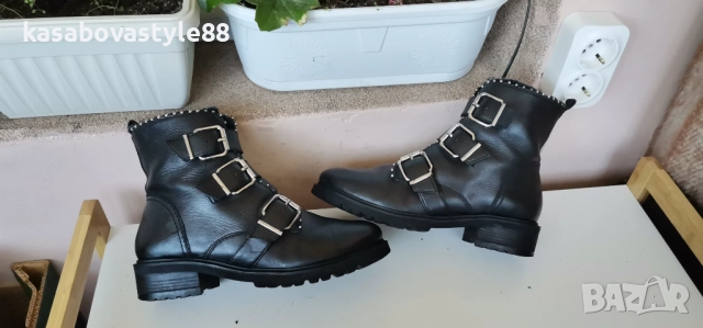 Боти Hallhuber 38 н Естествена кожа , снимка 6 - Дамски боти - 52743134