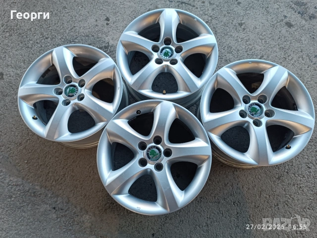 4бр.алуминиева джанта 15 цола за Skoda 5x100, снимка 2 - Гуми и джанти - 53666450
