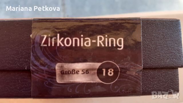 Сребърен пръстен с цирконий, снимка 3 - Пръстени - 46277491