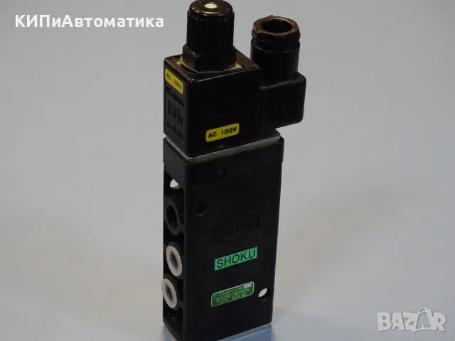 пневматичен разпределител SHOKU-HERION 5ER-8E solenoid valve 100VAC, снимка 7 - Резервни части за машини - 48588130