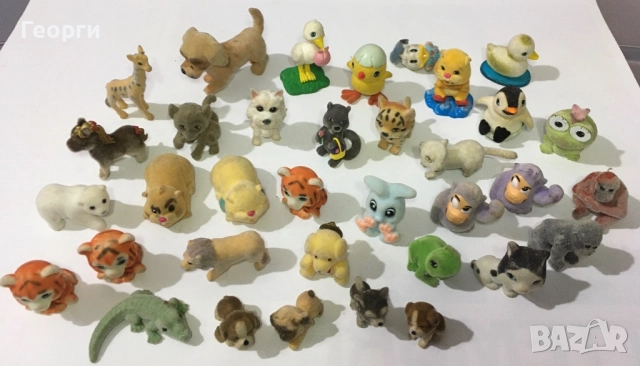 Голям лот фигурки на животни от кадифе от Италия., снимка 2 - Фигурки - 52804645