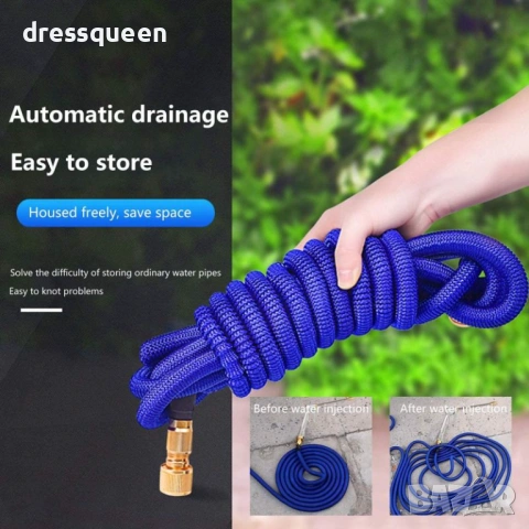 4514 Луксозен градински маркуч с меден пистолет – надеждност и мощна струя, снимка 4 - Напояване - 53877725