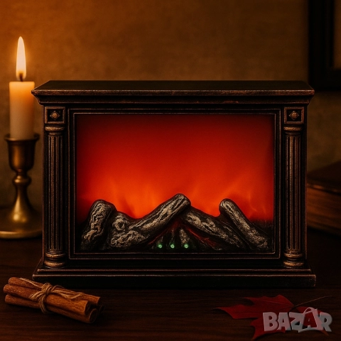 LED камина с ефект на тлеещи въглени – безопасна и стилна атмосфера у дома, снимка 2 - Лед осветление - 51924025