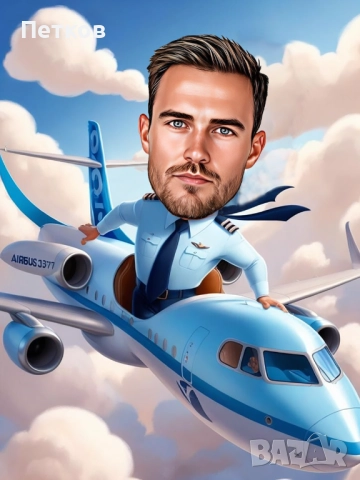 Карикатура по снимка! Уникален подарък за любим човек!, снимка 10 - Картини - 52379727