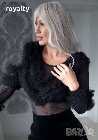 Дамско боди с тюл, снимка 2 - Корсети, бюстиета, топове - 50273056