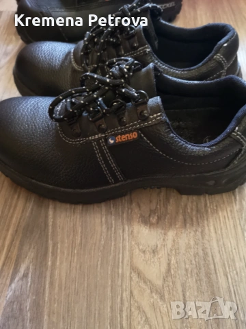 Дамски работни обувки, eстествена кожа, с бомбе Stenso BASIC LOW S3, номер 37, снимка 2 - Други - 53174295
