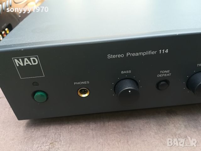 NAD MODEL 114 STEREO PREAMPLIFIER-ВНОС SWISS LK1EWC2204241804, снимка 5 - Ресийвъри, усилватели, смесителни пултове - 45404555