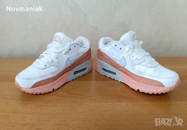 Nike Air Max 90 Leather-Като Нови, снимка 5 - Детски маратонки - 46156191