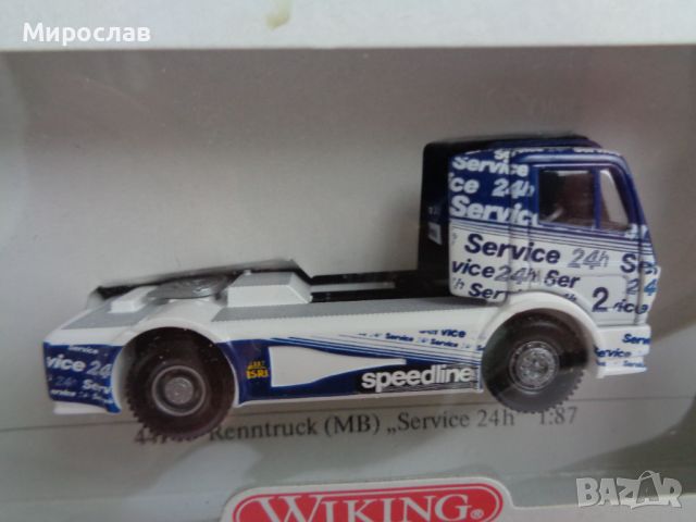1:87 H0 WIKING MERCEDES КАМИОН ВЛЕКАЧ КОЛИЧКА МОДЕЛ ИГРАЧКA, снимка 3 - Колекции - 45525674