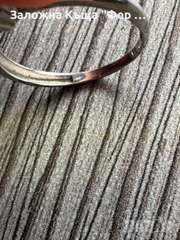 Нов годежен пръстен бяло злато , снимка 6 - Пръстени - 53690765