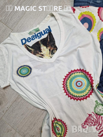 Тениска Desigual, S/M, снимка 2 - Тениски - 44960810